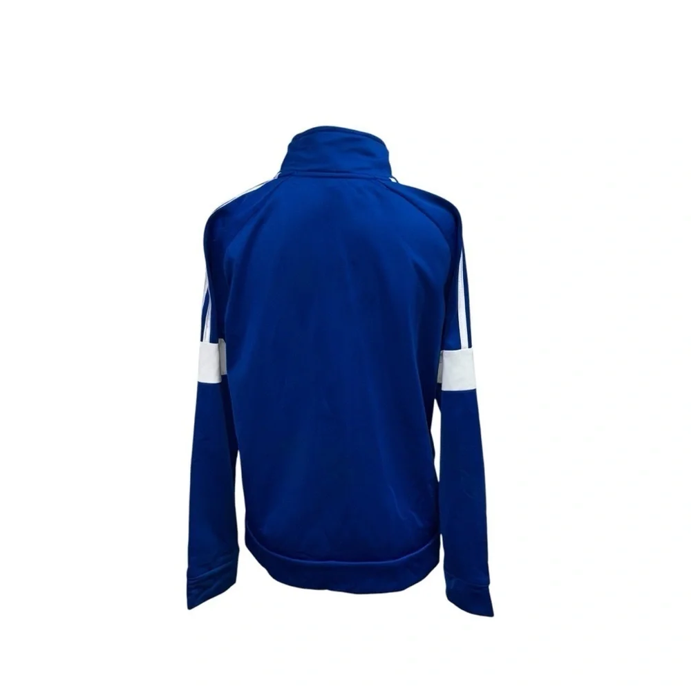 Adidas Boy's L Large Tricot Event Jacket Full Zip Blue Streetwear Hip Hop
